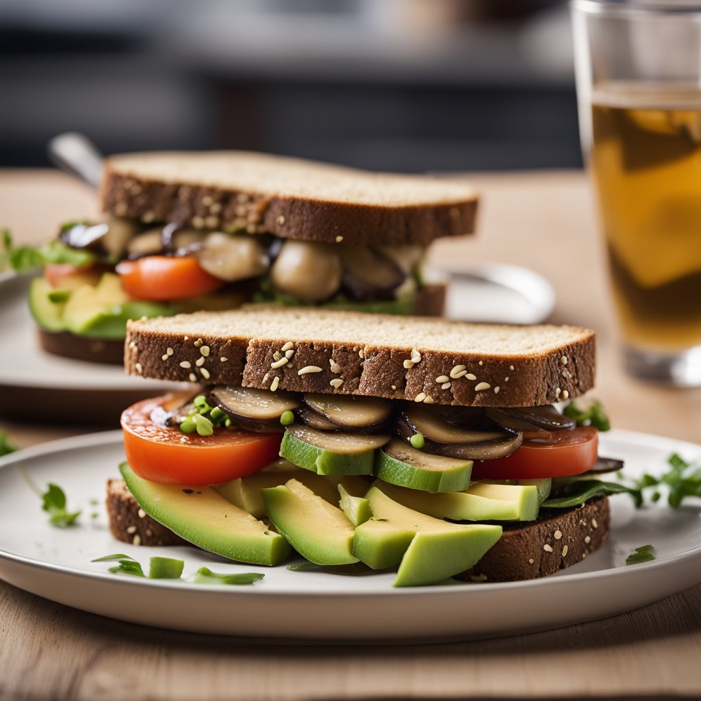 Grilled mushrooms sandwich 2.0