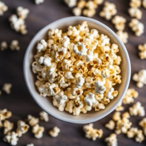 popcorn with sprinkle of nutritional yeast