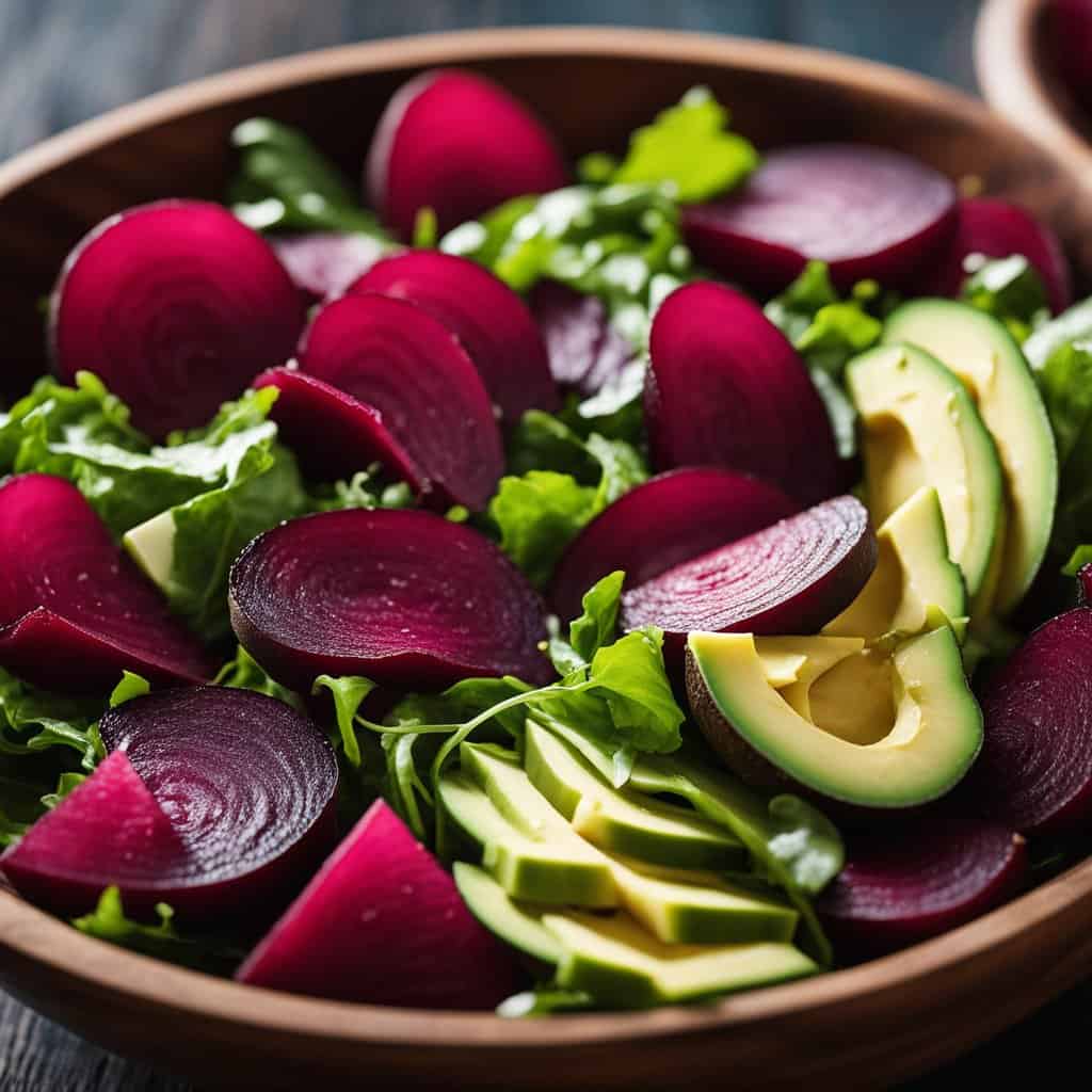 vegan Beet and Avocado Salad